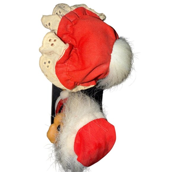 2 Vintage Troll Dolls 4 1/2" Russ Christmas Mr & Mrs Santa Claus - Picture 6 of 9